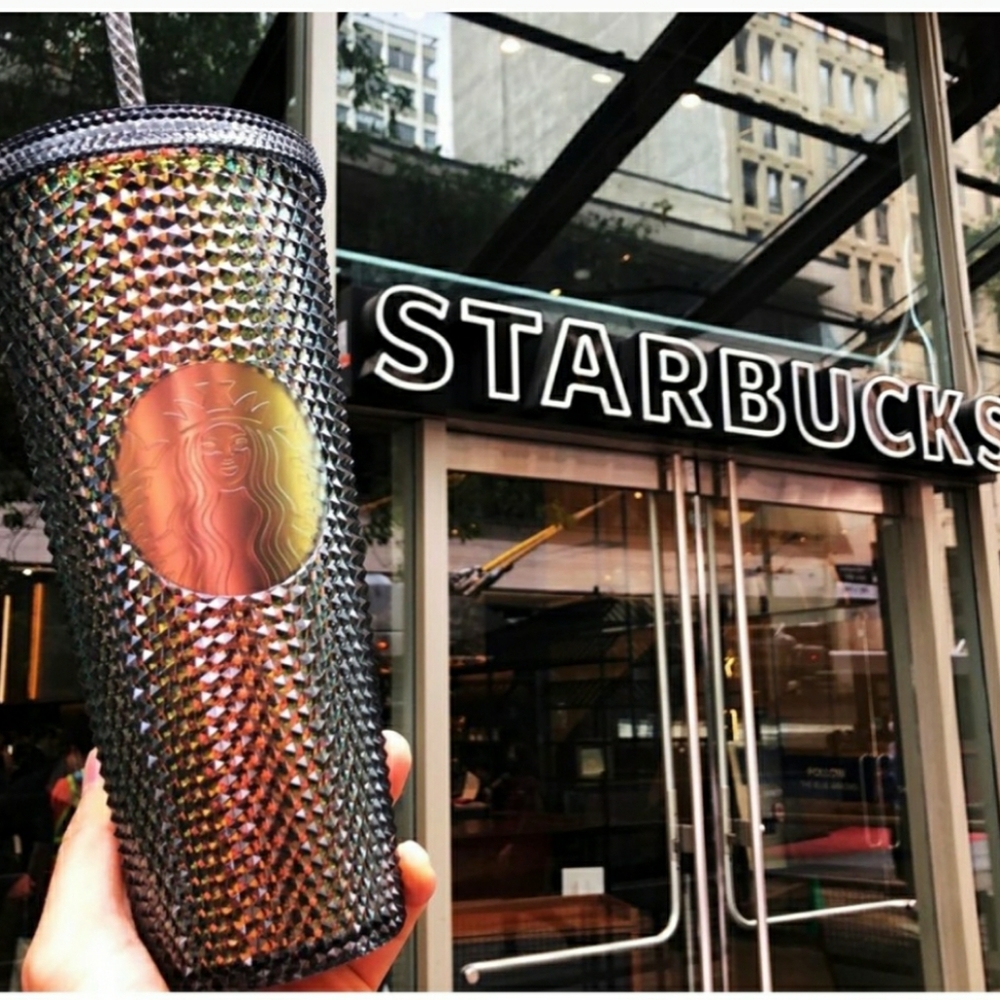 Starbucks iridescent dark unicorn tumbler 24oz